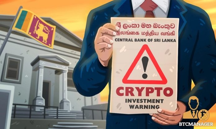Warning message from CBSL for Cryptocurrency users